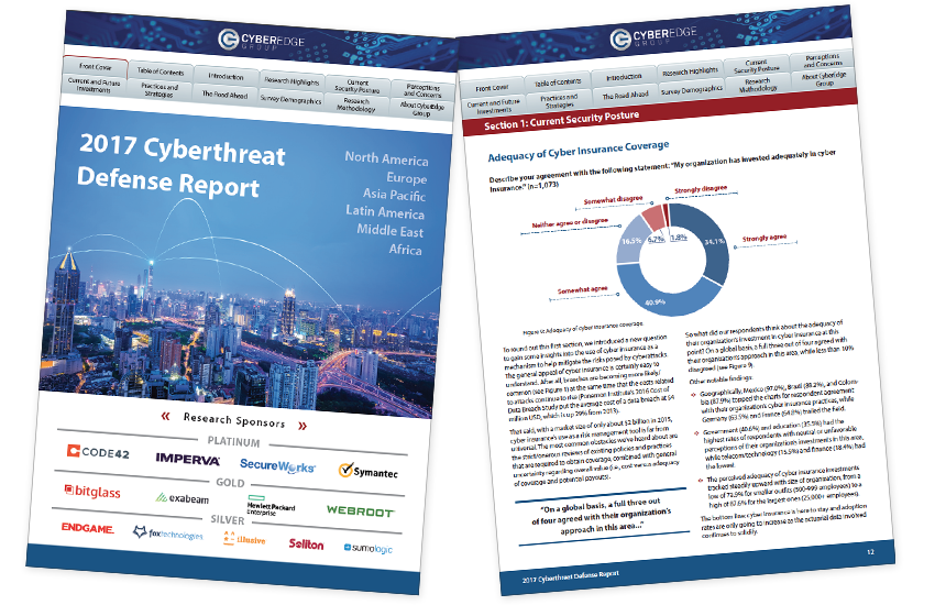 Presentation image for CyberEdge 2017 Cyberthreat Defense Report