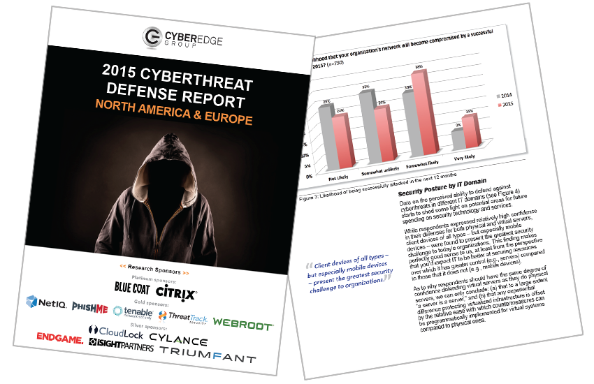 Presentation image for CyberEdge 2015 Cyberthreat Defense Report