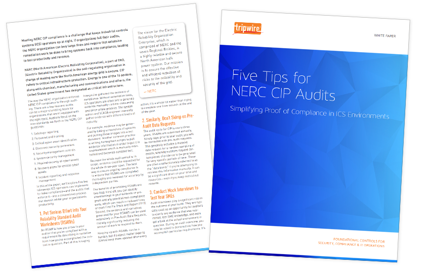 Presentation image for Five Tips for NERC CIP Audits